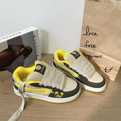 Новые весенние нишевые оригинальные туфли-хлеб, высокая ценность, универсальные, уличная съемка, студенческие кеды, женские