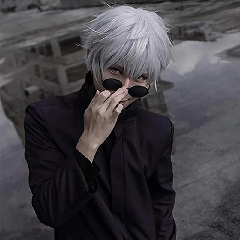Круглые очки аниме косплей черные очки солнцезащитные очки высокого качества вечеринка мужчины женщины реквизит аксессуары
