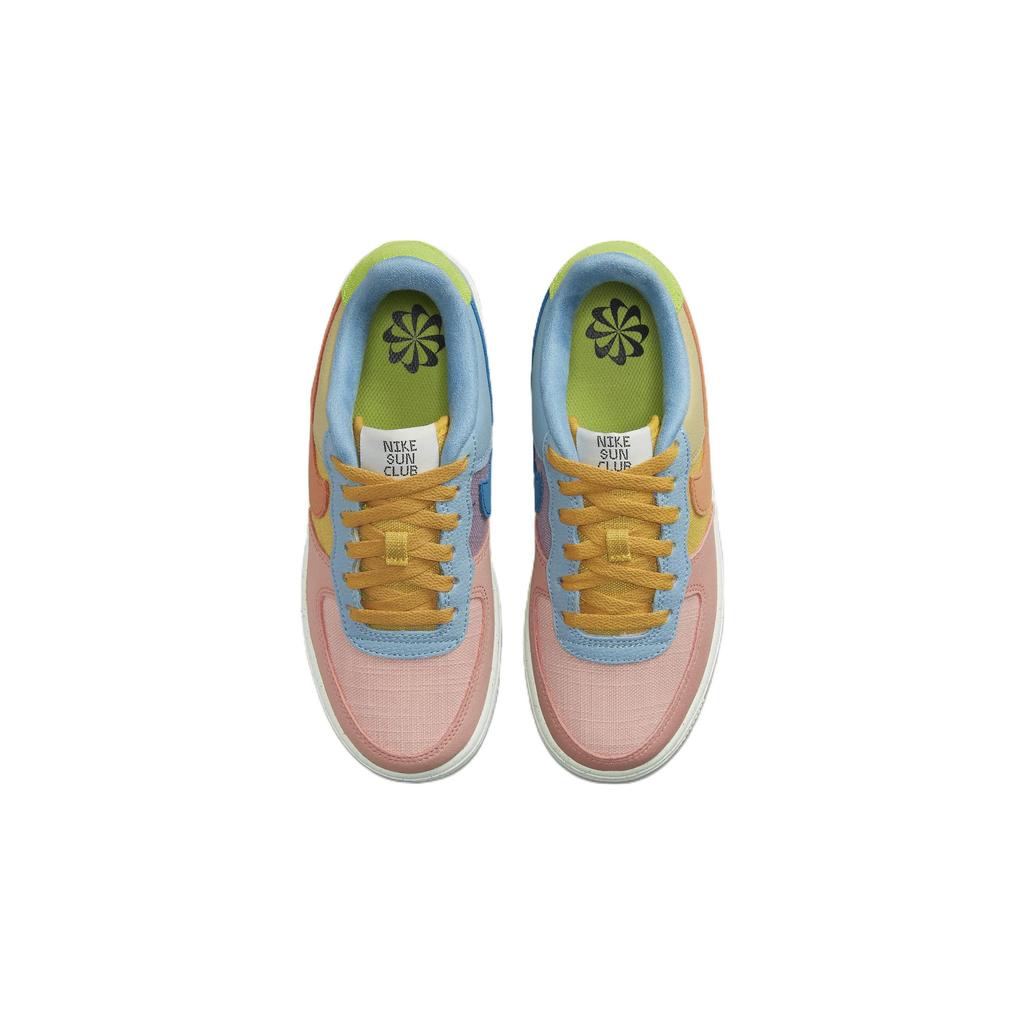 Nike Air Force 1 Low 07 LV8 Next Nature GS Sun Club — мульти детские кроссовки разноцветные Sanded-Gold Wheatgrass DM0984-700
