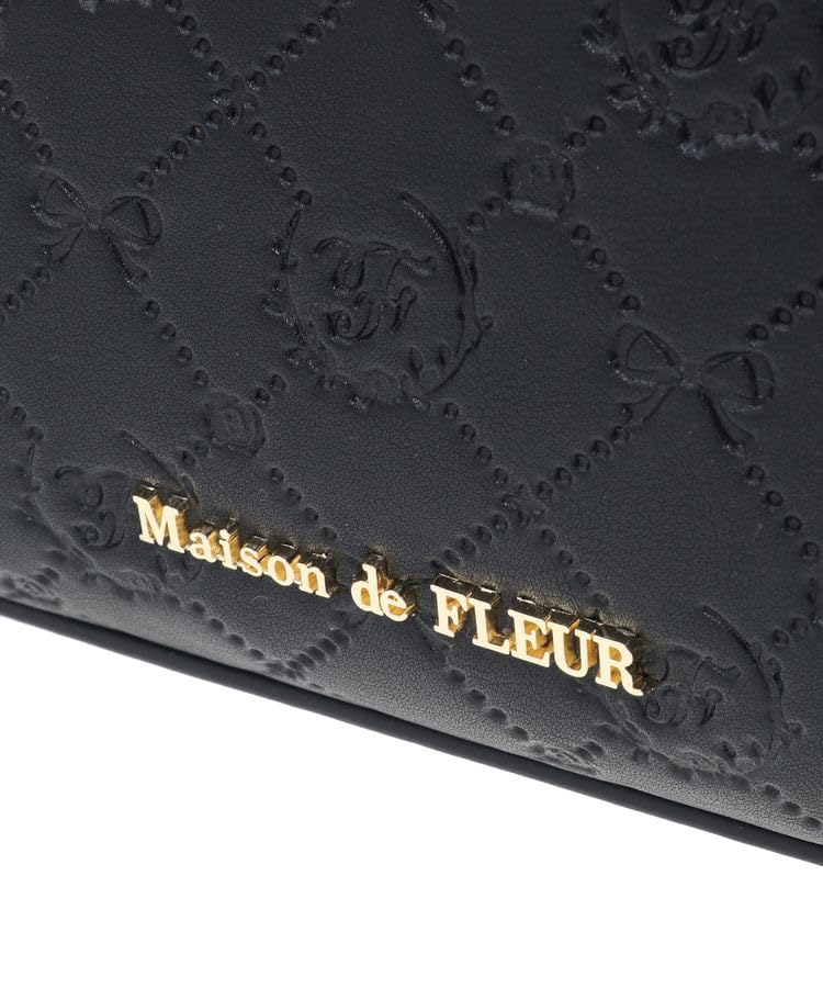 Maison de FLEUR Мини-сумка на плечо с монограммой, Розовый, 8A43F0J2300
