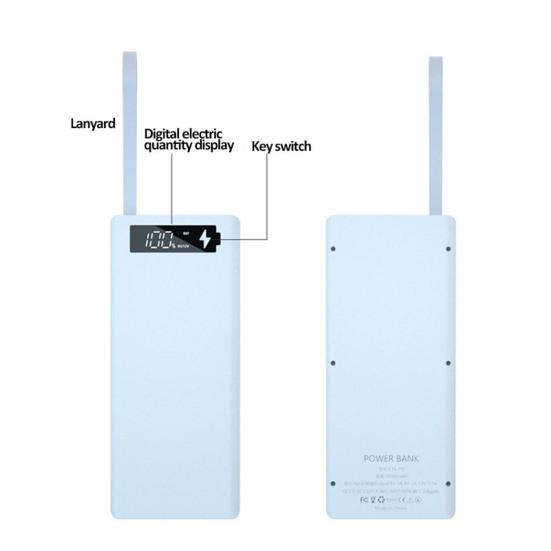 C16-PD-QI Battery Storage Box Welding Free Quick Charge Removable 16 x 18650 Battery Holder Box for Office