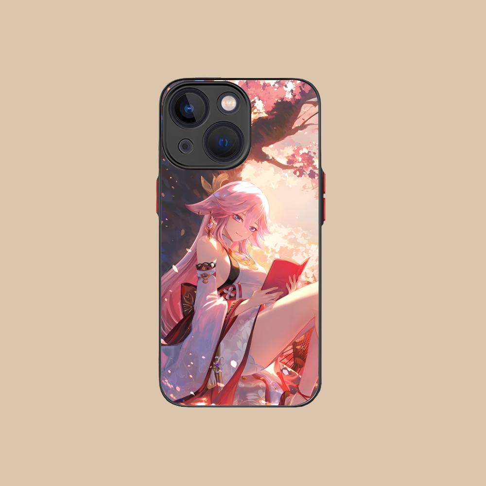 Game GI Miko Silicone Mobile Phone Case for iPhone 17 16 15 14 13 12 11 X XR XS 8 7 Air Pro Max Plus Mini Colorful Cover