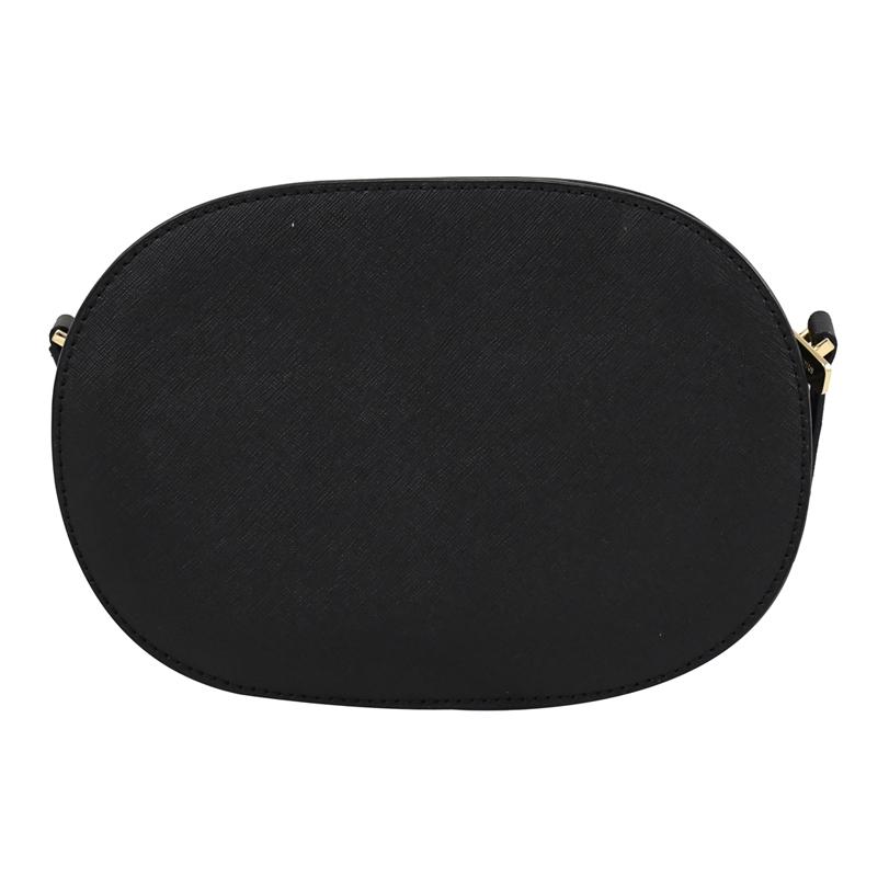 Michael Kors MK Jet Set Travel Однотонная Сумка-Круглая Камера с Логотипом Унисекс Сумка через Плечо Черная 35T1GTVC6L-BLACK
