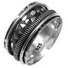 Silver Spinner Ring For Women Four Spinner Ring Fidget Silver Jewelry Ring"10"