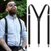 Y Back Style Men Women Leather Unisex Suspenders Elastic Adjustable Straps Suspenders Braces