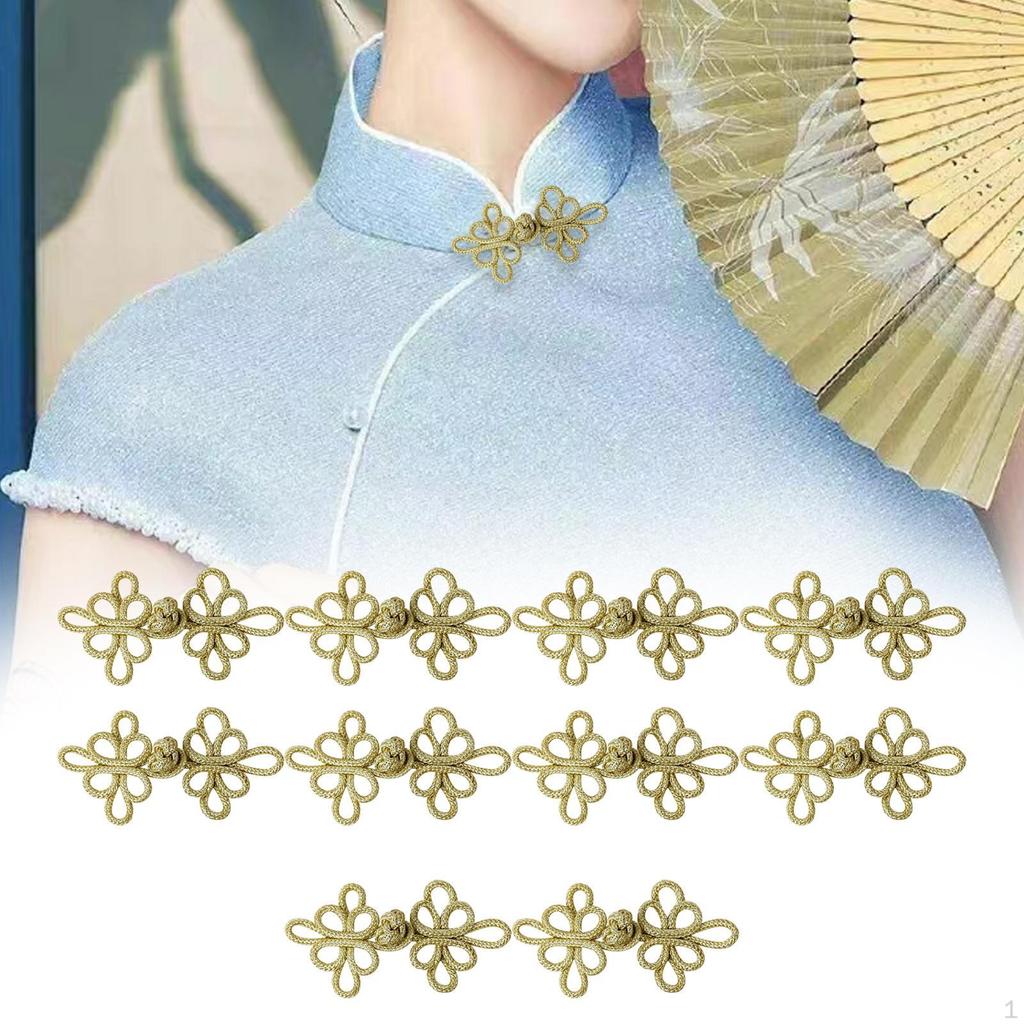 10 шт. китайские узлы лягушка пуговицы застежка винтажный дизайн аксессуары швейные застежки своими руками для свитера