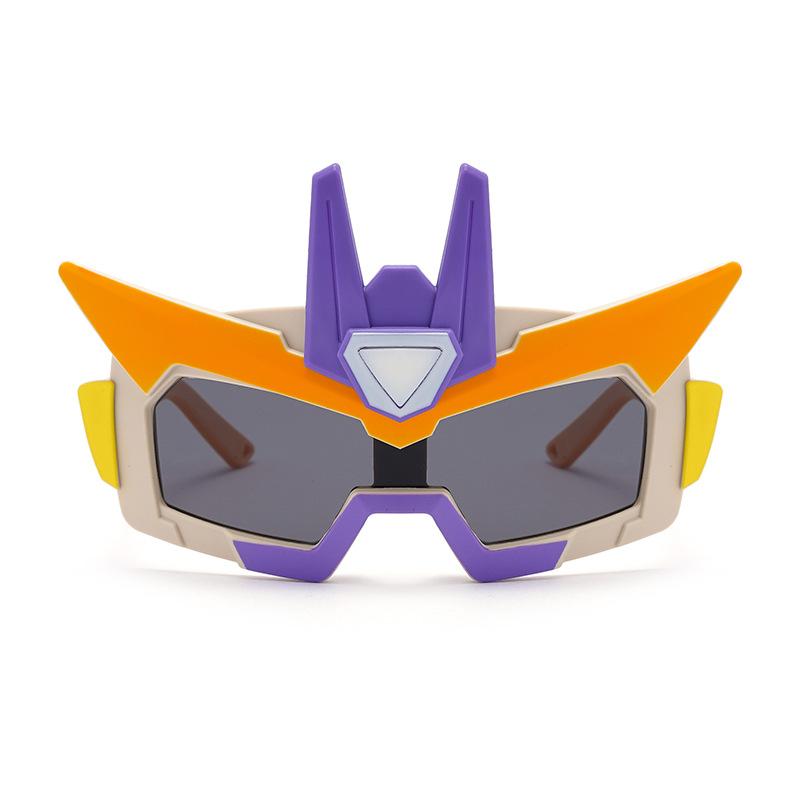 New children's silicone sunglasses, transforming into a cartoon design, suitable for outdoor use, providing sun protection, UV protection, and