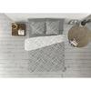 Pierre Cardin Bedding Set - Grey Cross Pattern - Synthetic - 140x200 Cm