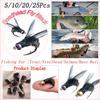 5/10/20/25Pcs Trout Nymph Fly Fishing Lure Dry/Wet Flies Nymphs Ice Fishing Lures Artificial Bait