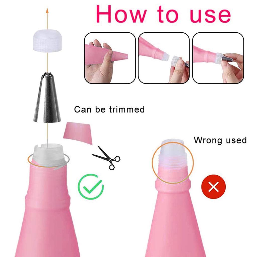 Набор из 21 шт. кондитерских мешков и насадок, набор для украшения тортов из нержавеющей стали, с 14 кондитерскими насадками, 2 кондитерскими мешками, 2 переходниками, 3 кондитерскими лопатками