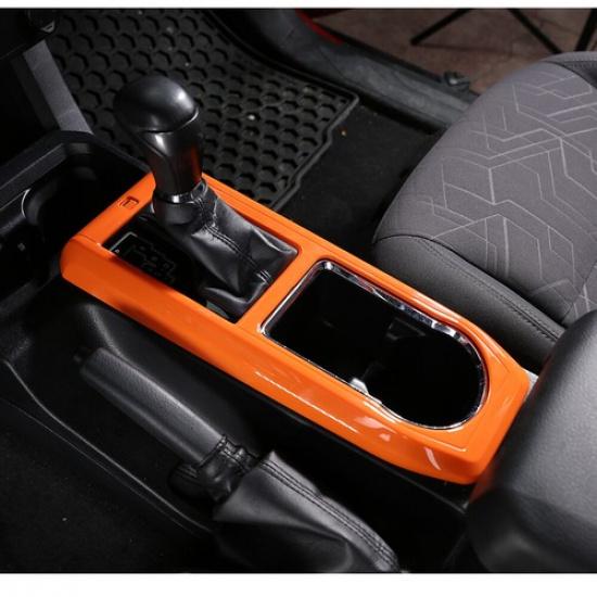 ABS Orange Kit Center Control Gear Panel Cover Trim For Toyot-a Tacoma 2016-