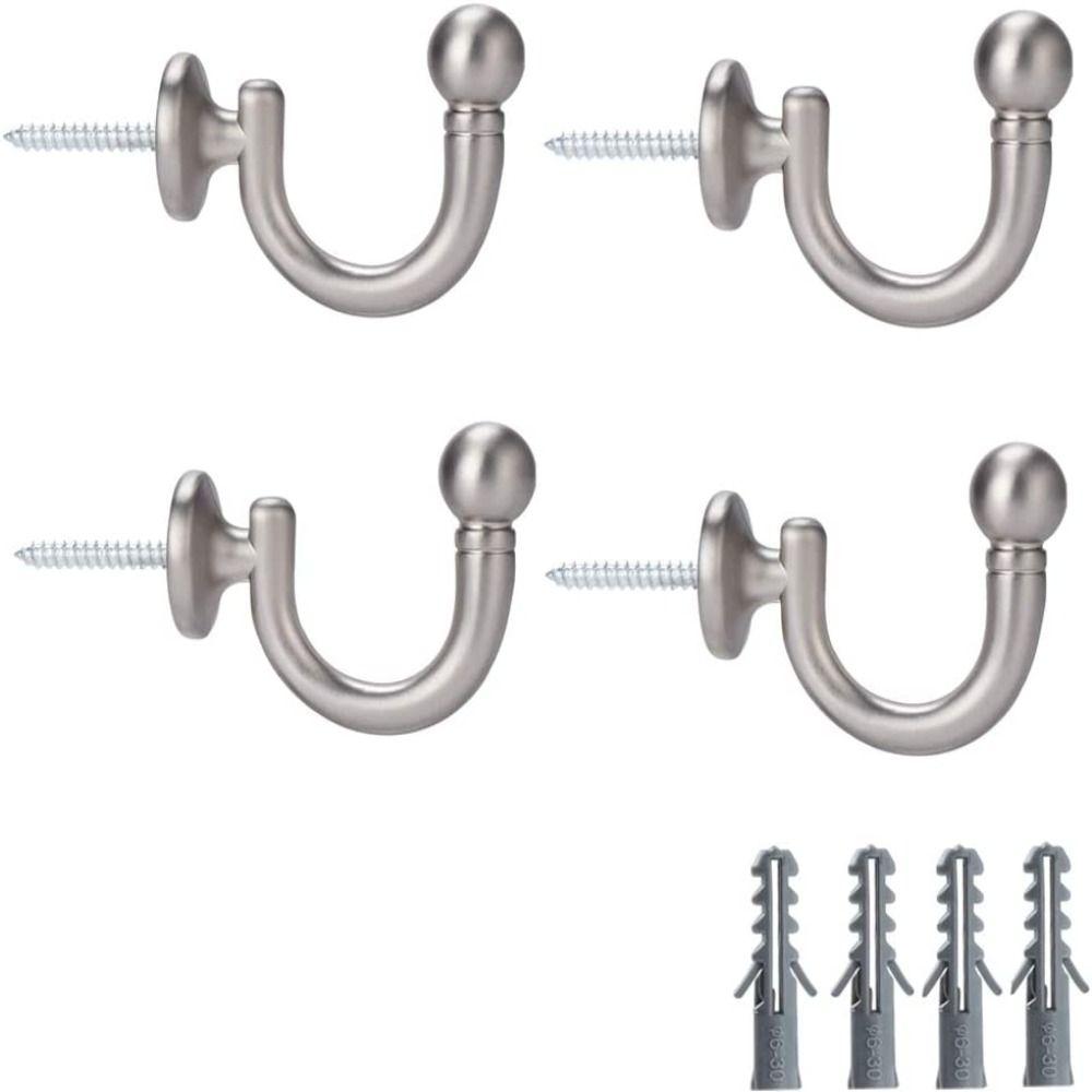 4 шт. Крючки-подхваты для штор из алюминиевого сплава 47 мм никель оконные драпировки подхваты настенные античная бронза одежда пальто полотенце