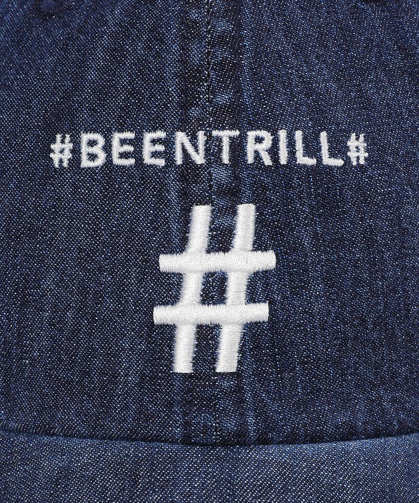 BEENTRILL Джинсовая стираная бейсболка (Индиго)