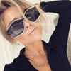 Black Punk Vintage Sungalsses Women Brand Designer Retro Big Frame Sun Glasses Female Colorful Fashion Shades Mirror Eyewear