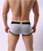 Longjiang Men's Mid-Rise Side-Opening Boxer Briefs - Solid Color, Breathable, U-Shaped