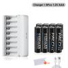 PALO 1.2V AAA Rechargeable Battery 1100mAh AAA NIMH Batteries Low Self Discharge AAA Cell+1.2V AAA AA NI-CD NI-MH LCD Battery Charger