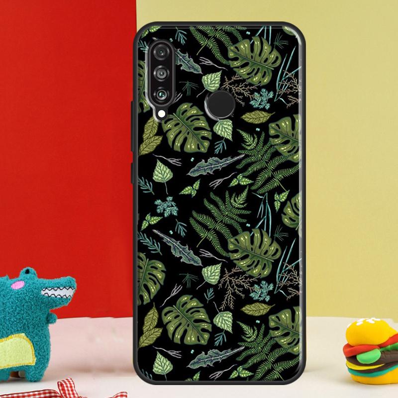 Тропические листья Монстеры для Huawei Nova 12i 12s 11i 5T 9 10 SE Y91 Y90 Y60 Y70 Y72 Y61 P60 Pro P20 P40 P30 Lite Чехол