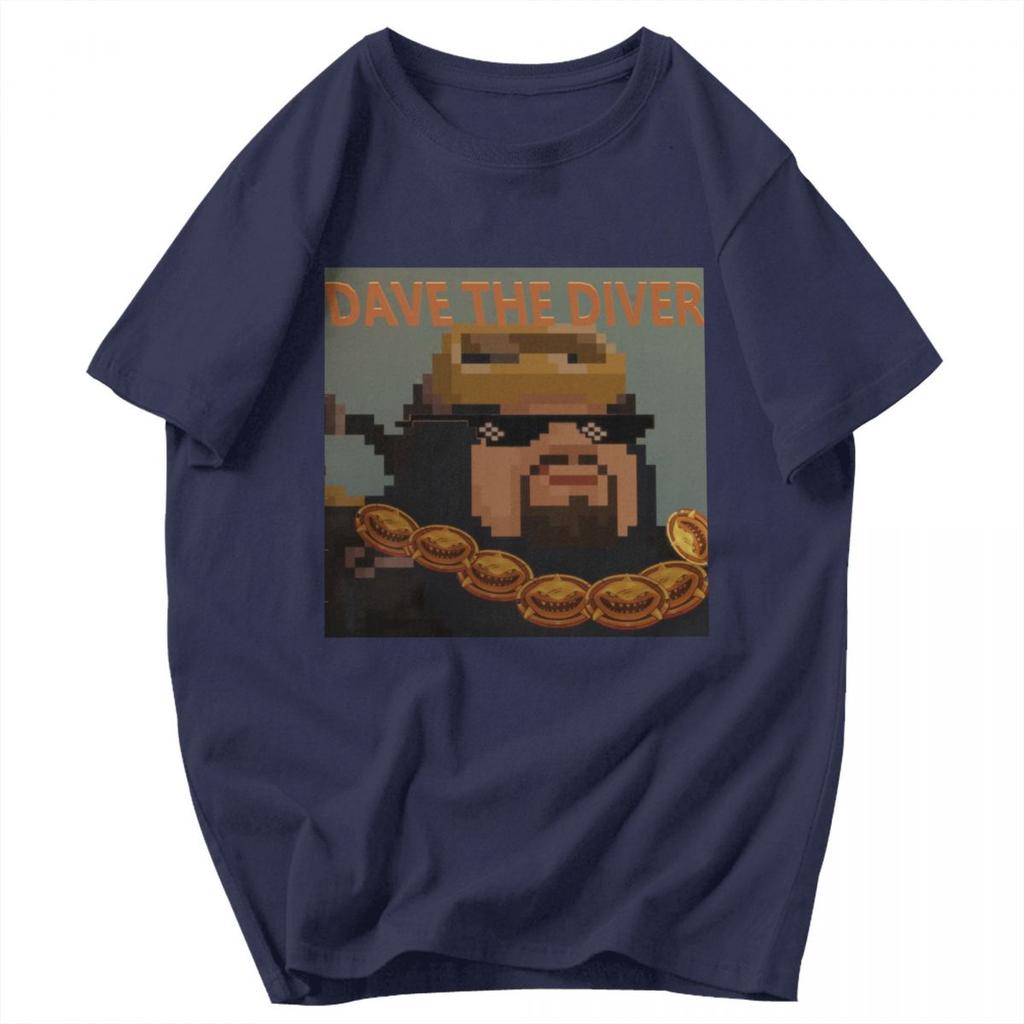 Мужская футболка Dave The Diver Игра Летняя Y2K Графическая С круглым вырезом Унисекс Одежда Футболки