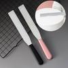 Non-stick Straight Icing Spatula Anti-slip Handle Stainless Steel Bread Bakery Butter Spatula for Household