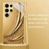 Гальванизированный золотой новый чехол для телефона для Samsung Galaxy S26 Ultra S25 Plus S24 S23 S22 fe закаленное стекло Художественные текстурные узоры