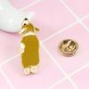 Милая собака корги, эмалированная брошь, булавка, унисекс, джинсовая куртка, воротник, свитер, шарф, значок