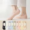 Female Summer Thin Style All Kinds of Casual Solid Color Breathable Mesh Invisible Short Tube Cotton Socks