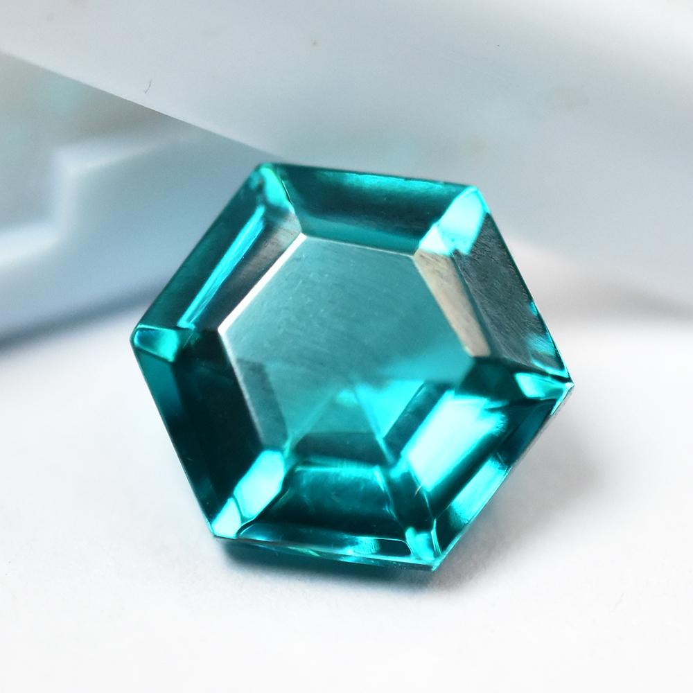 RARE 7.75 Ct Fancy Shape Green NATURAL Brazilian Garnet Loose Gemstone