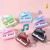 Cartoon Pattern Piano Keychain Toy Playable Keys Keyboard Keychain  Party Favors