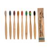 10pcs Eco Friendly Bamboo Toothbrush Soft Bristles Biodegradable Plastic-Free Adults Toothbrush Bamboo Handle Brush
