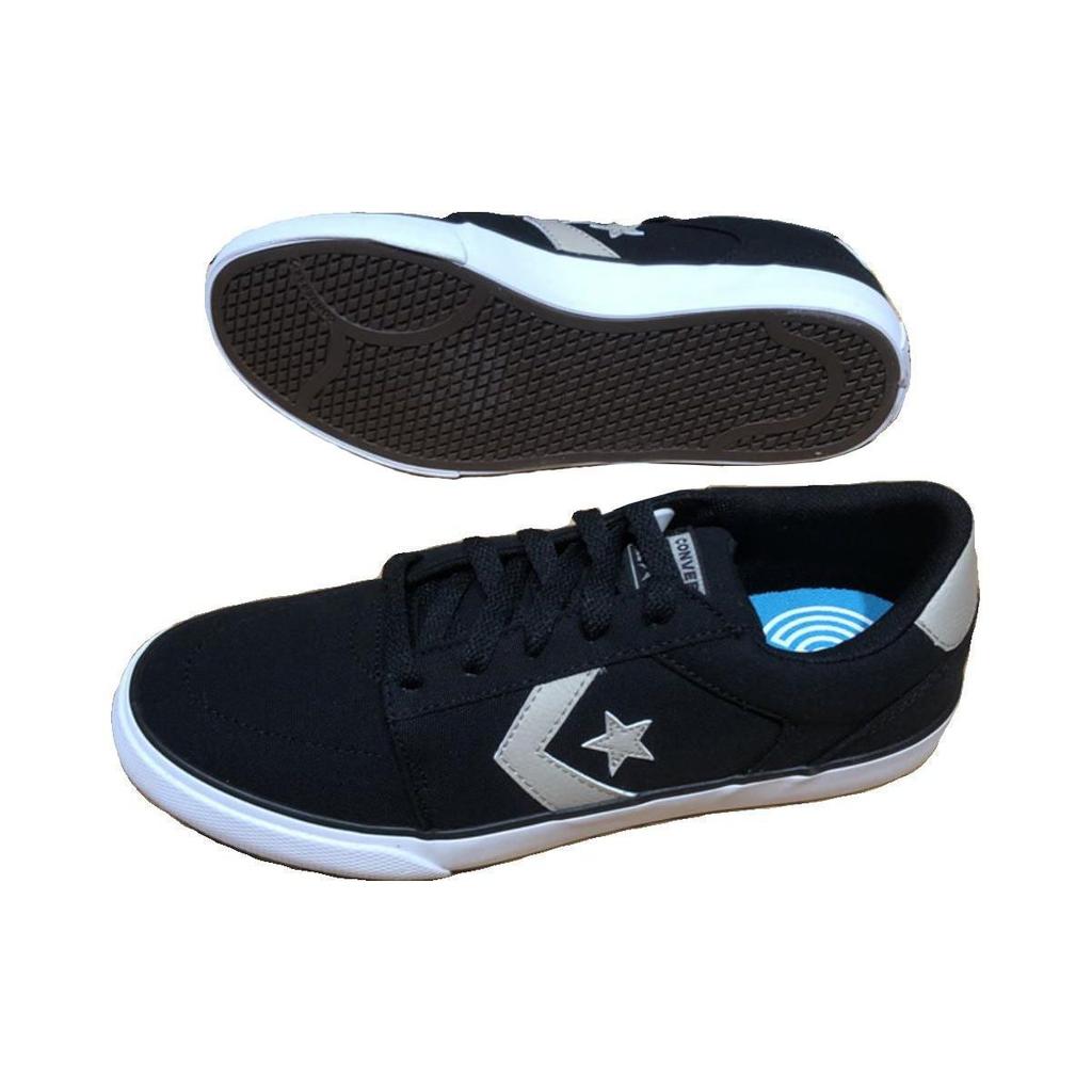 Converse Легкие Удобные Амортизирующие Прочные Низкие Кеды для Скейтборда Женские Кроссовки Черные A05414C