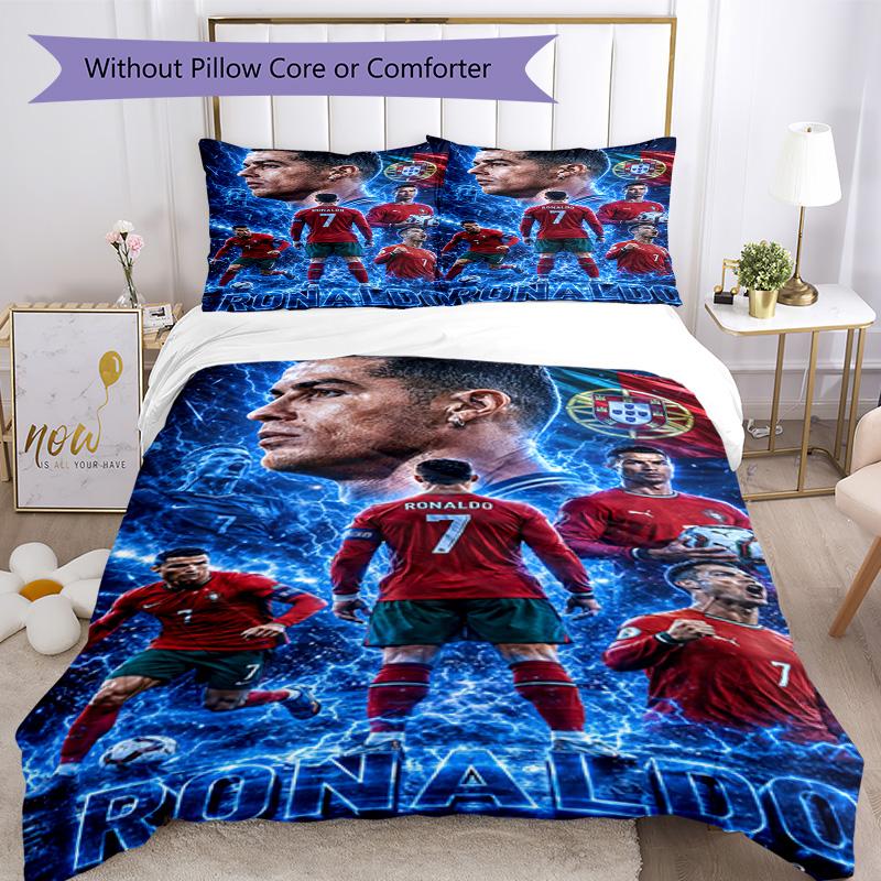 Cristiano Ronaldo Bedding Set Breathable Duvet Cover With Pillowcases Home Decoration Birthday Gift