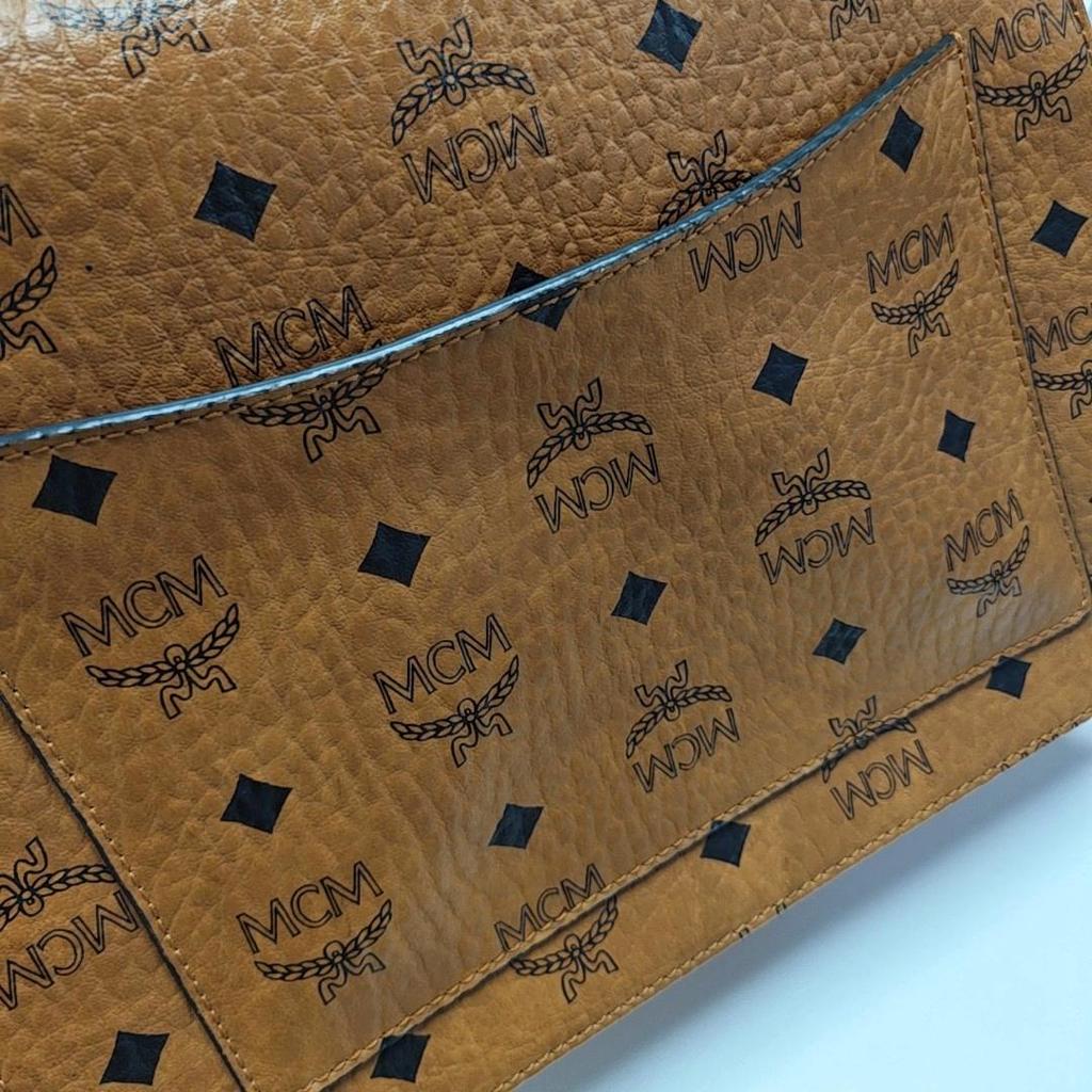 [Pre-Owned] Patricia Visetos Monogram Leather Accordion Tote Crossbody Shoulder Bag - Good #ABKHRG