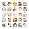 10/30/50PCS Kawaii Fat Cat Sticky PVC Sticker Aesthetic Stationery DIY Colored Decoration Scrapbooking School Supplies for Kids