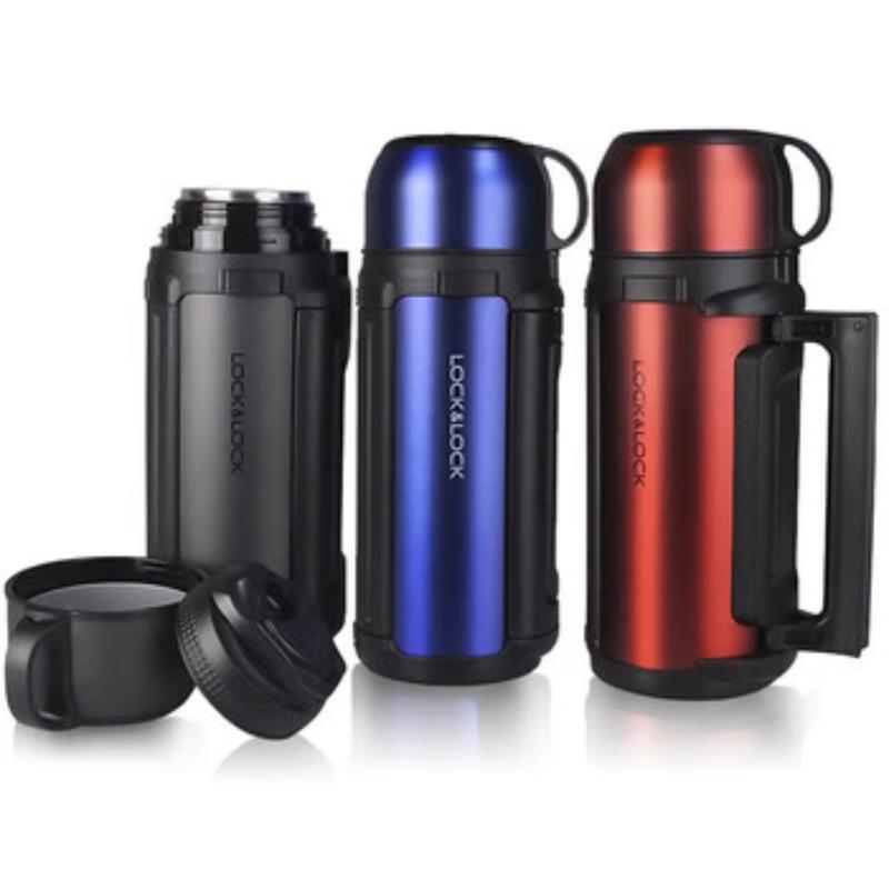 Термобутылка LocknLock LHC1425, 1.2 л, с широким горлом, из нержавеющей стали
