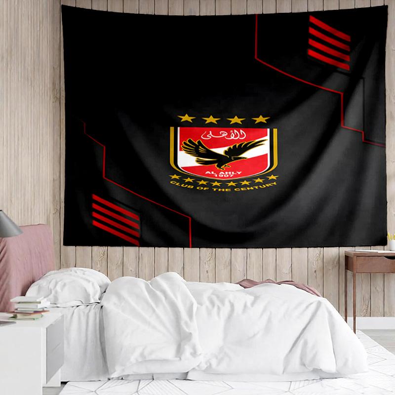 Ahly Football club Printed Printed Tapestry, for Bedroom,Livingroom, dormitory, Large Wall Decor, Fabric Decor Fan Birthday Gifts