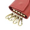 Key Case OLIVETA Red CASTAGNO ROSA SKH144 PV0001 RE182 [IL BISONTE] [Item]