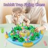 Family Interactive Strategy Game Rabbit Trap Adventure Board Game - with 4 Player Capacity Educational Brain Development Toy