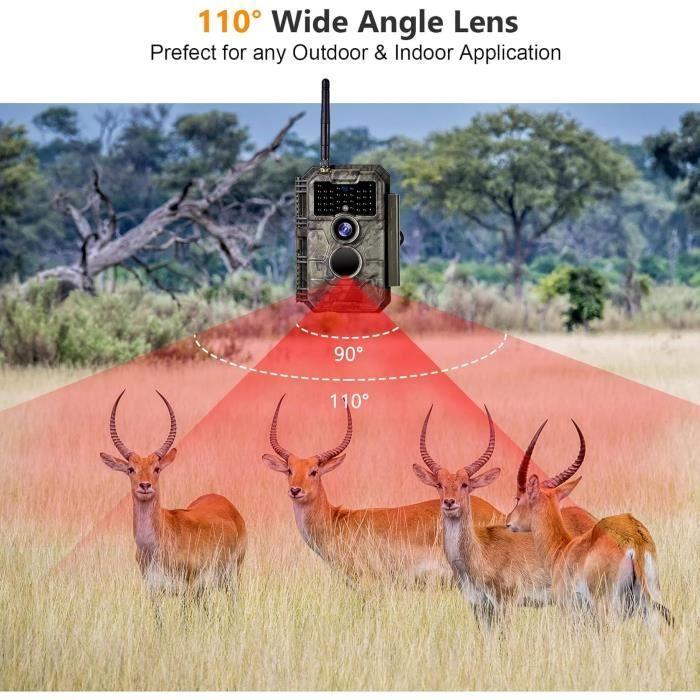 Камера для охоты - Folgtek - 24 МП - Видео 1296P - WiFi - Ночное видение 23 м