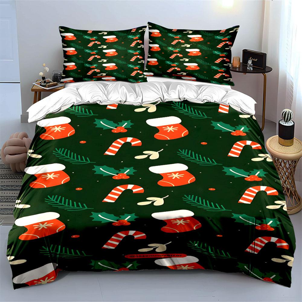 Festive winter charm Bedding sets Duvet cover sets Duvet covers Pillowcases(1*Duvet Cover 2*Pillowcases without duvet insert)