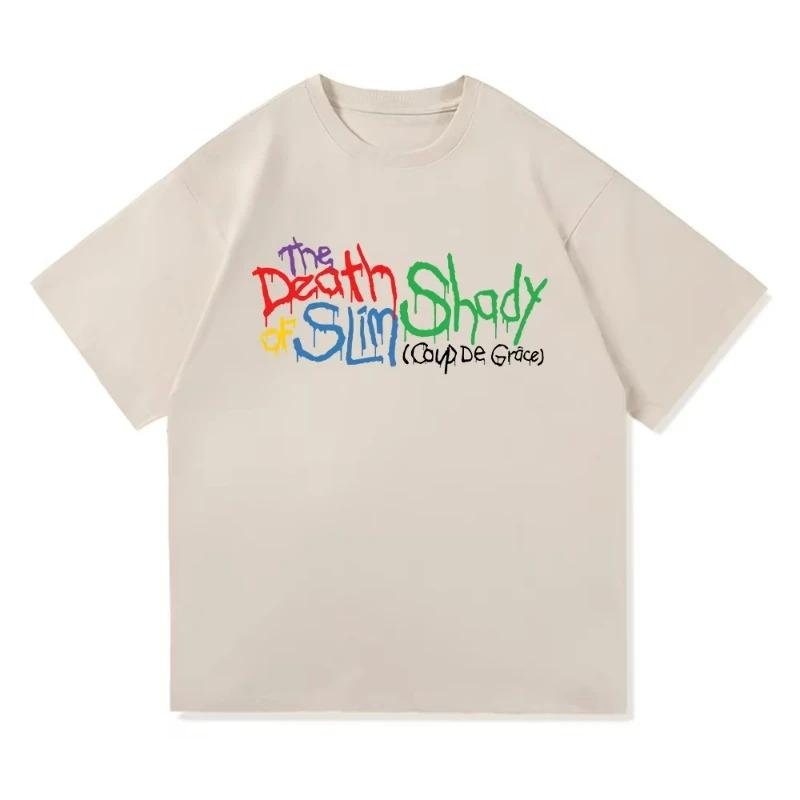 Eminem The Death of Slim Shady Ренессанс Футболка МужскаяЖенская Харадзюку Хип-Хоп Футболка Унисекс Высококачественные Хлопковые Футболки Топы