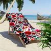 Colorful Floral and Bird Pattern Towel Beach towel quick-drying for travel outdoor sports jogging beach and swimming