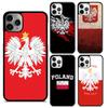 Польша Польский Флаг Мобильный Чехлы для Телефона iPhone 17 Air 16 15 14 12 13 PLUS 11 PRO MAX Coque Fundas coque