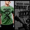 Combat Engineer T-shirt Army Sapper Military Infantry Airborne XL Green Tee