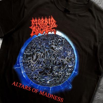 Футболка Morbid Angel Band Altars Of Madness Хлопок Черный Все Размеры UR411 Унисекс Футболка