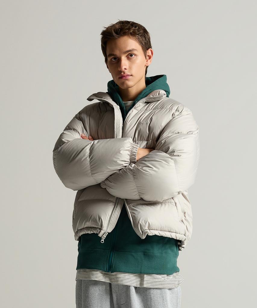 CHAMPION 2-Way Puffer Down Jacket Light Grey