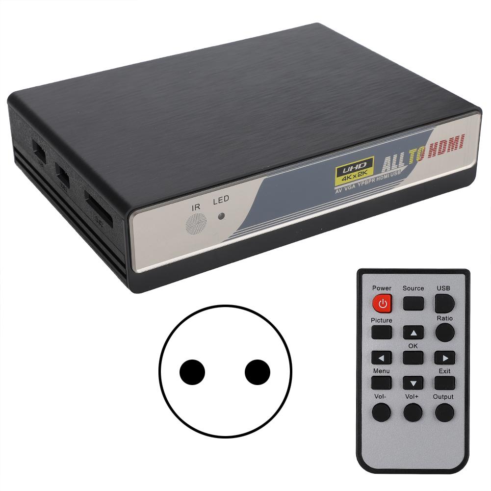 HDMI 4K Scaler Converter Box Поддержка PA NTSC SECAM Color Systems Выход 720P 1080P
