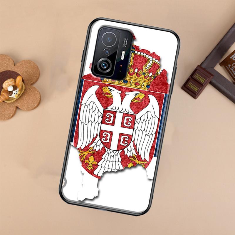 Serbia Flag For POCO X5 X4 X3 F5 Pro M4 M5s F3 F4 GT C40 Phone Case For Xiaomi 12T 11T 13 Pro 12 Lite