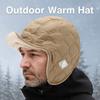 Fleece Outdoor Ski Hat Reversible Winter Plush Hat Simple Cycling Thermal Hat Daily