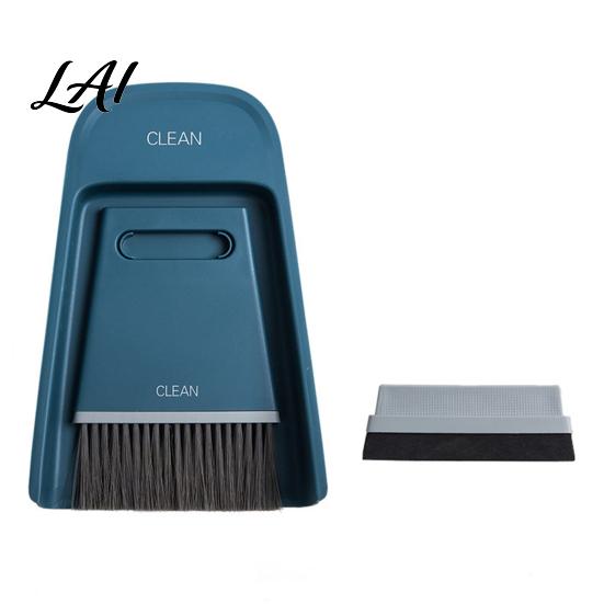 Desktop Dust Cleaning Kit Small Broom And Dustpan Set Keyboard Sofa Gap Hand for Car Interior Sweeper Compact Handheld Scratch-Free Tool Home Office