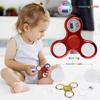 6colors Creative LED Light Luminous Fidget Spinner Changes Hand Spinner Golw In the Dark Stress Relief Toys For Kids